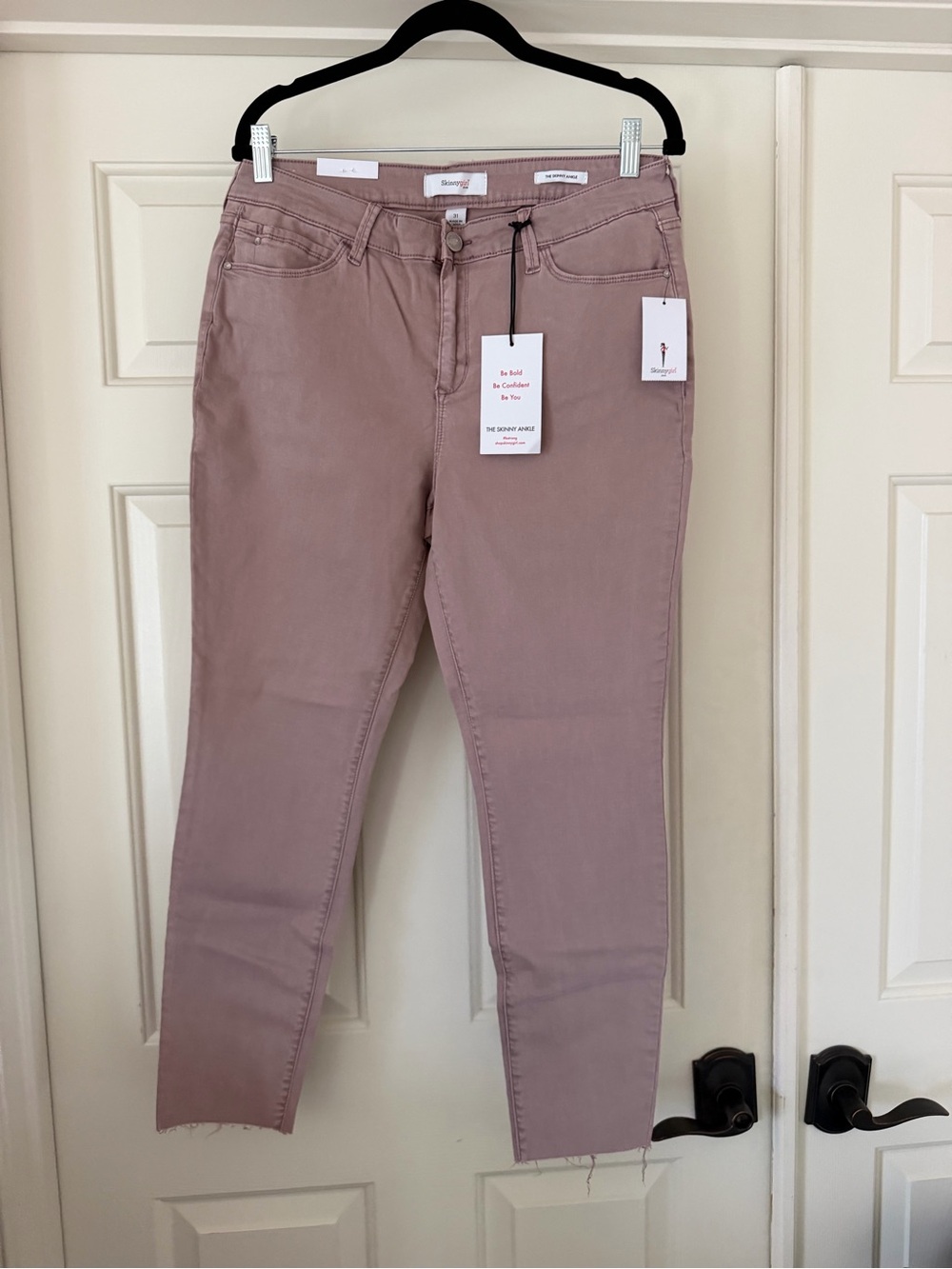 Everyday High-Rise Skinny Jeans - Dusty Rose Pink